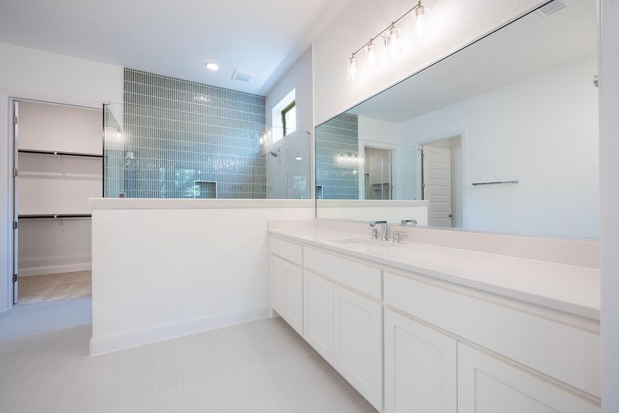 Furnished interior view inside a new home in Wolf Ranch South Fork, Georgetown (Image 12). Furnished interior view inside a new home in Wolf Ranch South Fork, Georgetown (Image 12).