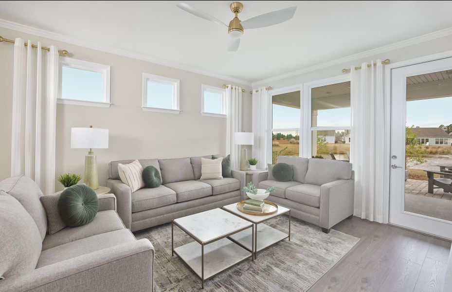 Furnished interior view inside a new home in Carolina Riverside, Belmont (Image 9).