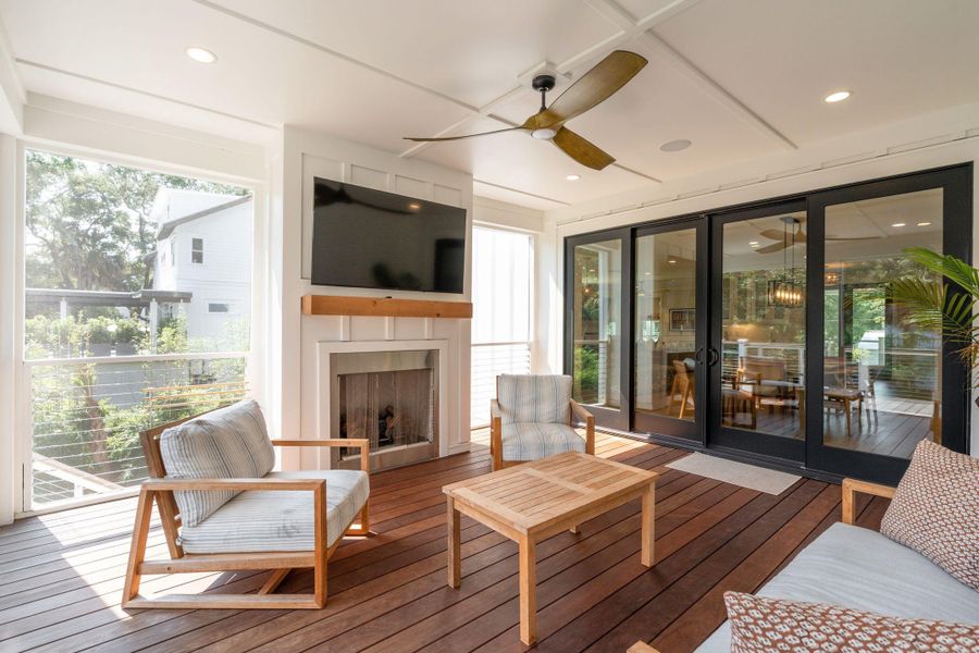 Furnished interior view inside a new home in , Isle Of Palms (Image 10).
