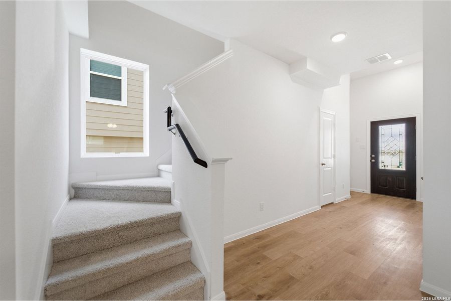 Spacious, unfurnished interior of a new home in Willow View, Converse (Image 14). Spacious, unfurnished interior of a new home in Willow View, Converse (Image 14).