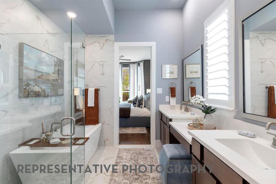 Furnished interior view inside a new home in Wellington, Haslet (Image 25).