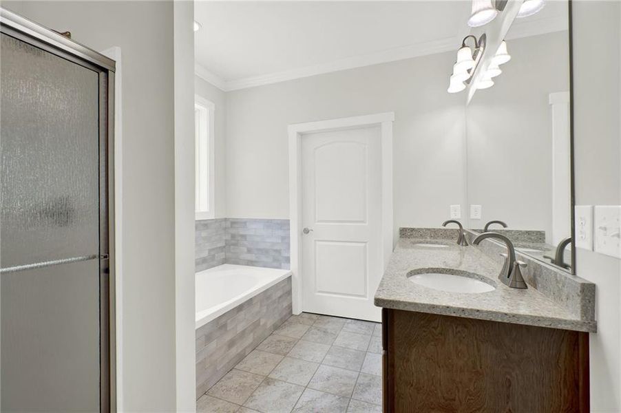 Furnished interior view inside a new home in , Canton (Image 7).