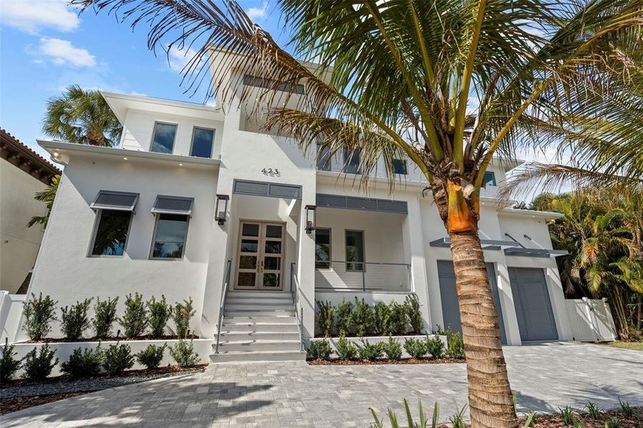 Front exterior of a new home in , Tampa, FL, highlighting curb appeal (Image 30).