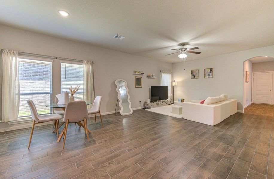 Furnished interior view inside a new home in Rosehill Meadow, Tomball (Image 13).