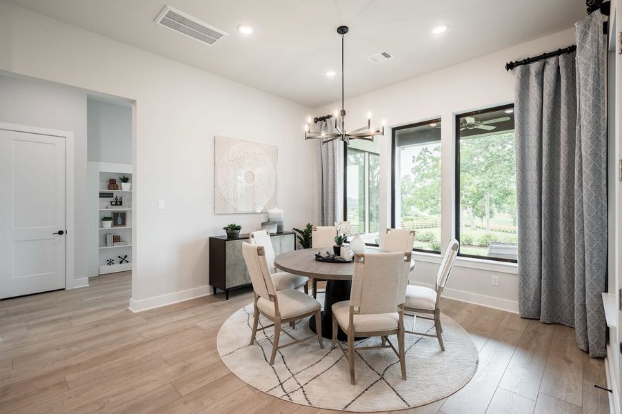 Representative furnished interior of a home built from the Meritage by Tri Pointe Homes in Legacy Grove, Montgomery (Image 12).