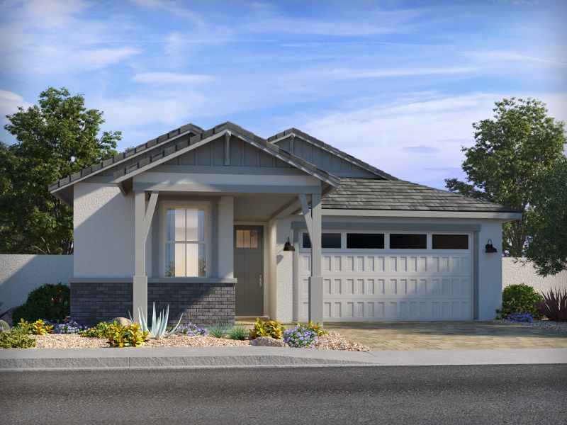 Representative exterior photo of a completed home built from the Holly by Meritage Homes in Meritage Homes by Teravalis - Estate Series, Buckeye, AZ (Image 2).