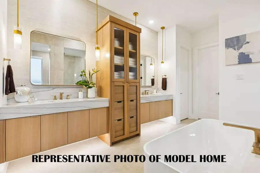 You'll enjoy our signature owner's baths designed to provide a spa like experience every day.  REPRESENTATIVE PHOTO OF MODEL HOME