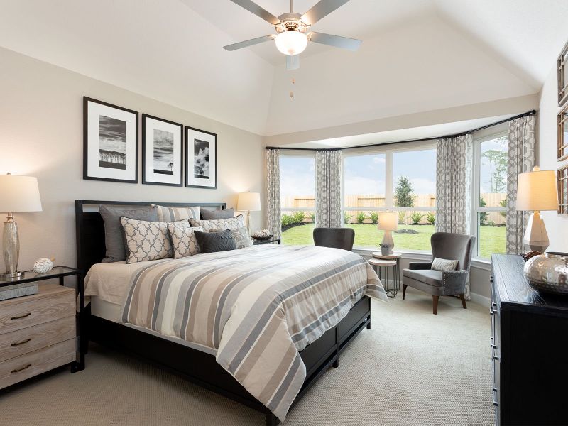 Furnished interior view inside a new home in Pine Lake Cove - Classic Series, Montgomery (Image 10).