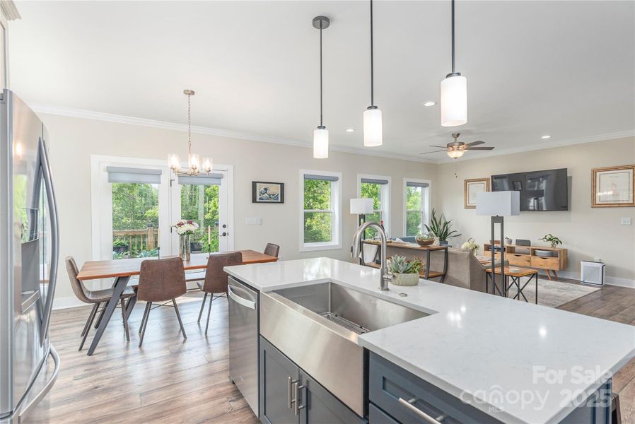 Furnished interior view inside a new home in , Candler (Image 12).