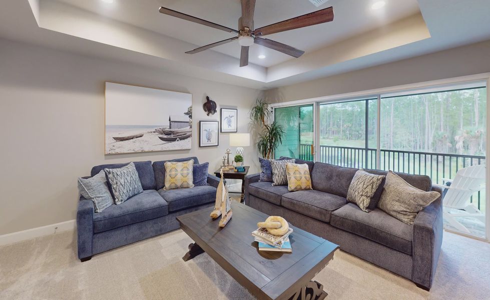 Furnished interior view inside a new home in Plantation Bay, Ormond Beach (Image 17).