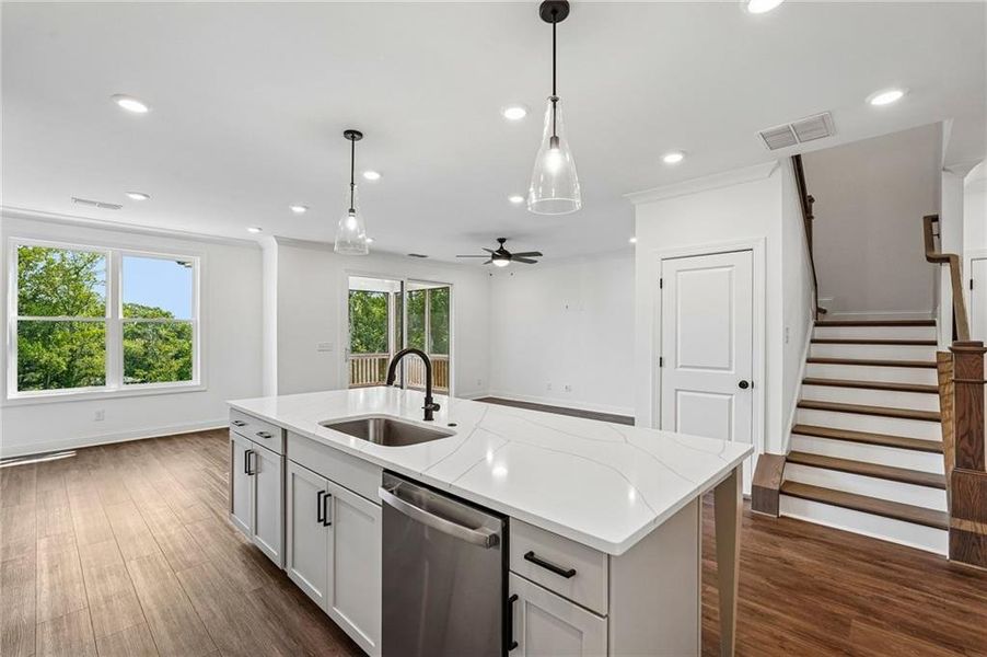 Furnished interior view inside a new home in Millcroft Townhomes, Buford (Image 19).