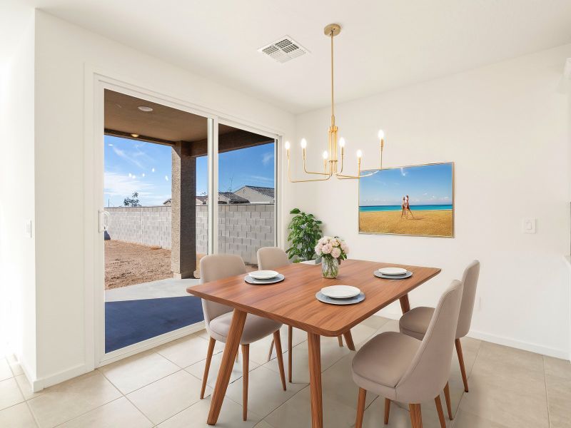 Virtual Rendering of Dining Room in Sawyer Floorplan