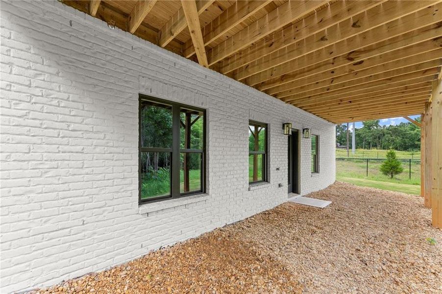 Exterior details and patio area of a home in West Town, Atlanta (Image 29).