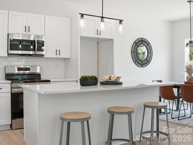 Furnished interior view inside a new home in , Charlotte (Image 33).
