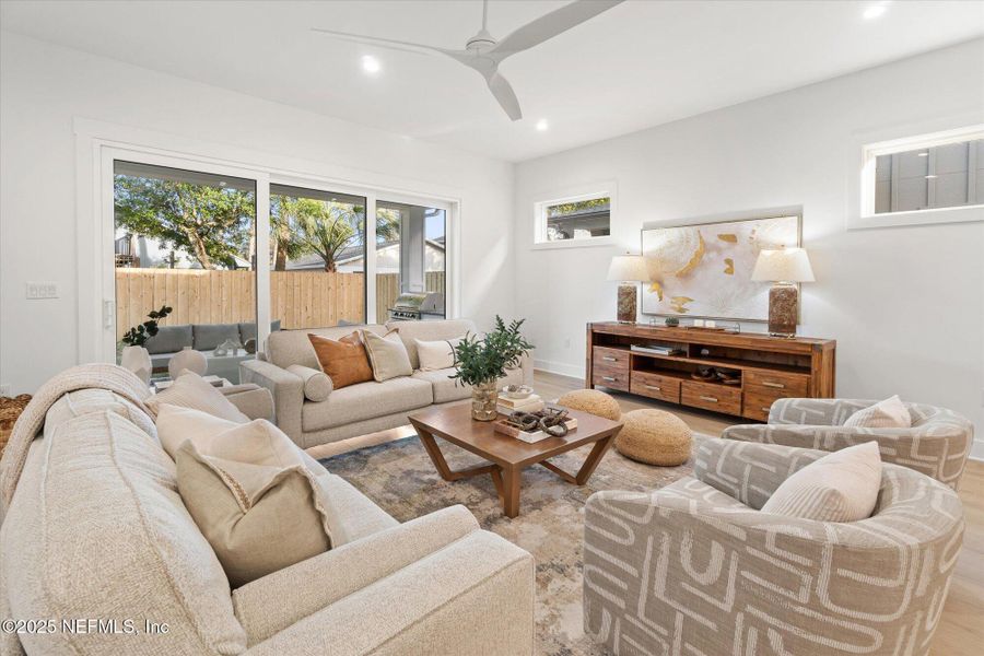 Furnished interior view inside a new home in , Jacksonville Beach (Image 27). Furnished interior view inside a new home in , Jacksonville Beach (Image 27).