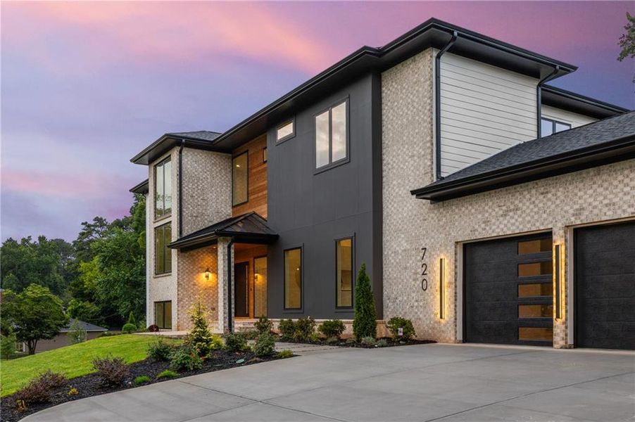 Front exterior of a new home in , Sandy Springs, GA, highlighting curb appeal (Image 2). Front exterior of a new home in , Sandy Springs, GA, highlighting curb appeal (Image 2).