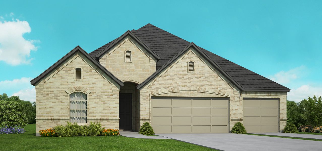 Representative exterior photo of a completed home built from the Mason by Our Country Homes in LeTara, Haslet, TX (Image 5).