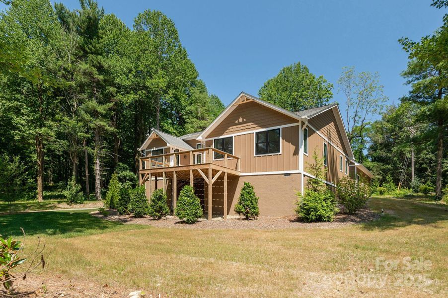 Exterior details and patio area of a home in , Flat Rock (Image 25).