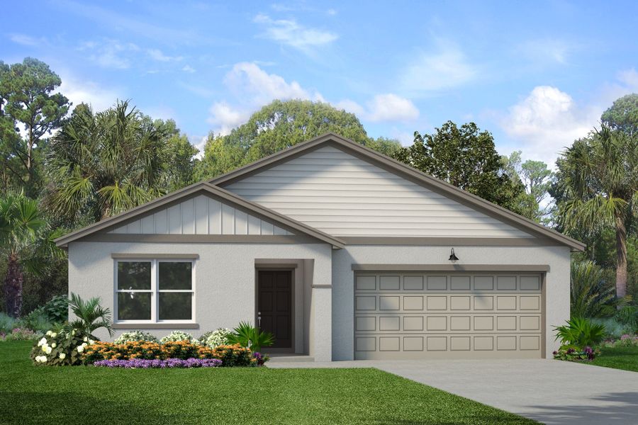 Representative exterior photo of a completed home built from the Sky by Park Square Residential in Leela Reserve, Tavares, FL (Image 2). Representative exterior photo of a completed home built from the Sky by Park Square Residential in Leela Reserve, Tavares, FL (Image 2).