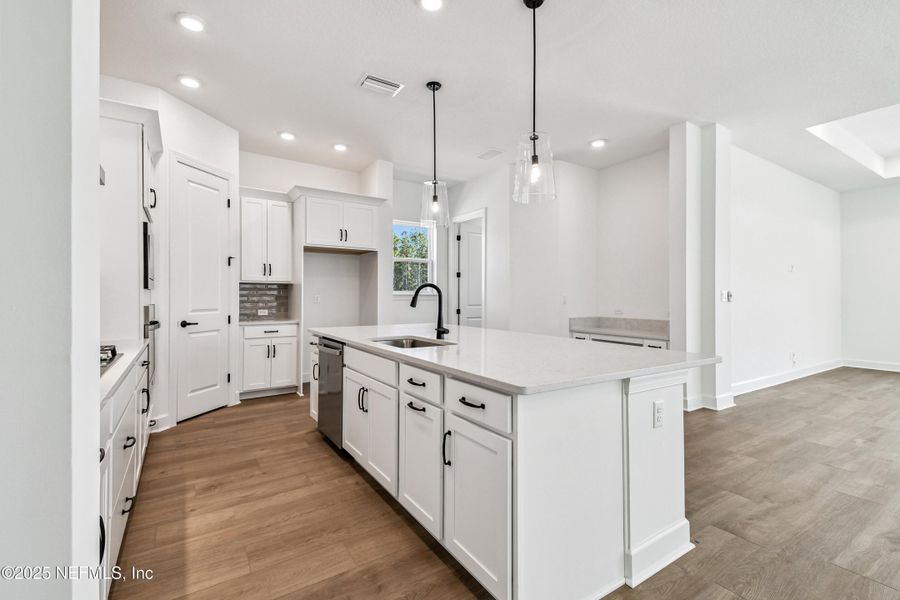 Furnished interior view inside a new home in Evergreen Island at Silverleaf - Executive, St. Augustine (Image 5). Furnished interior view inside a new home in Evergreen Island at Silverleaf - Executive, St. Augustine (Image 5).