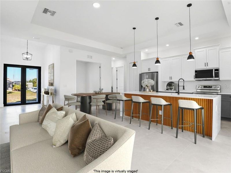 Furnished interior view inside a new home in , Cape Coral (Image 5).
