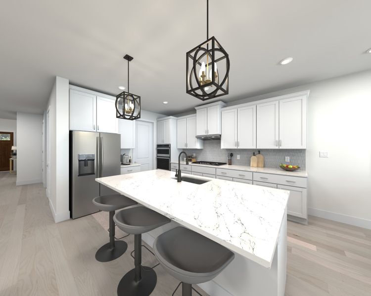 Skip takeout and prep dinner in the well-appointed kitchen.