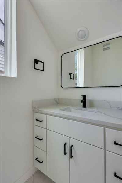 Powder bath located on the main floor.