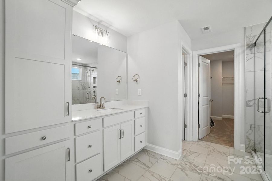Furnished interior view inside a new home in Hampton Woods, Charlotte (Image 12).