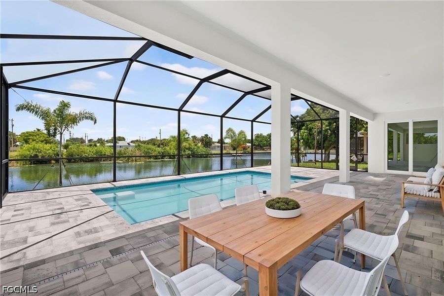 Exterior details and patio area of a home in Cape Coral, Cape Coral (Image 3). Exterior details and patio area of a home in Cape Coral, Cape Coral (Image 3).