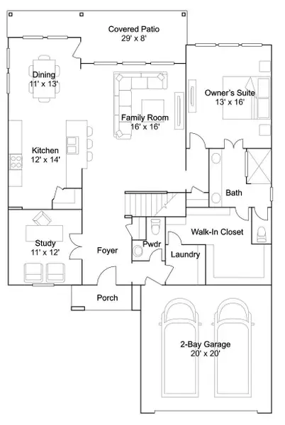2D floor plan layout of this home in Anniston, Katy, TX (Image 4). 2D floor plan layout of this home in Anniston, Katy, TX (Image 4).