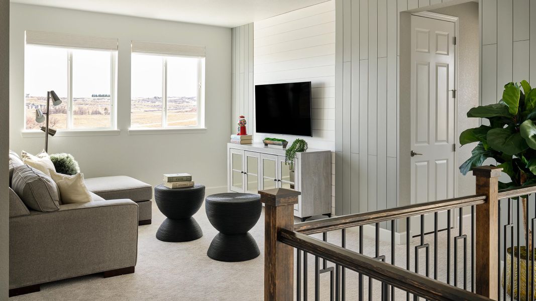Representative furnished interior of a home built from the Steamboat | A Multi-Gen Home by Taylor Morrison in Dawson Trails, Castle Rock (Image 17).