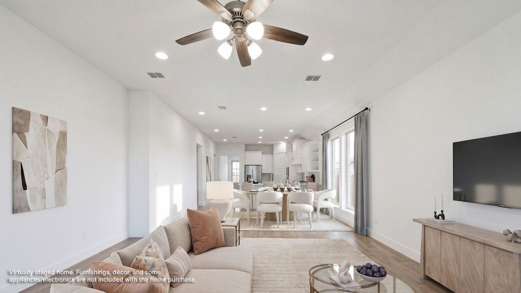 Furnished interior view inside a new home in Trinity Falls, McKinney (Image 9).