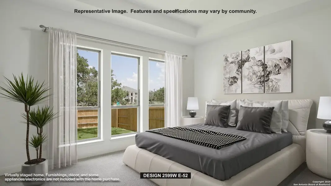 Furnished interior view inside a new home in Alsatian Oaks 50', Castroville (Image 3). Furnished interior view inside a new home in Alsatian Oaks 50', Castroville (Image 3).