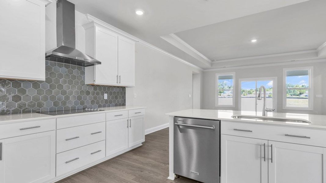Representative furnished interior of a home built from the KATHRYN by D.R. Horton in Eagle Creek, Fuquay Varina (Image 6).