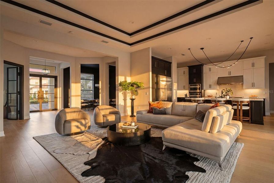 Furnished interior view inside a new home in , Sarasota (Image 45).