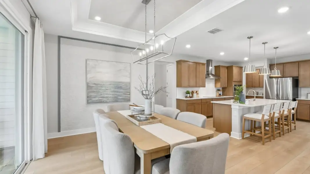 The Dining Room and Kitchen