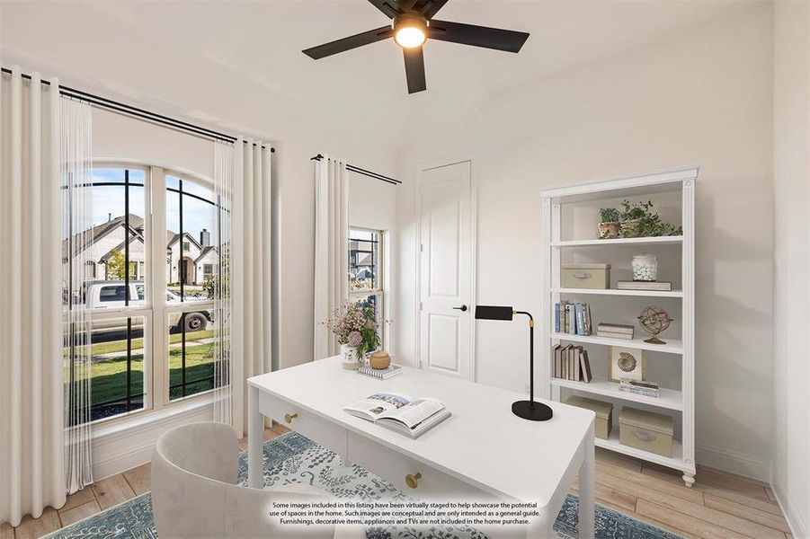 Furnished interior view inside a new home in Bear Creek Classic 60, Lavon (Image 10).