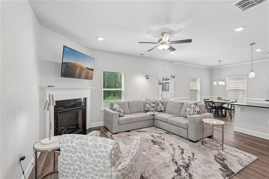 Furnished interior view inside a new home in Windmill Park, Carrollton (Image 17). Furnished interior view inside a new home in Windmill Park, Carrollton (Image 17).