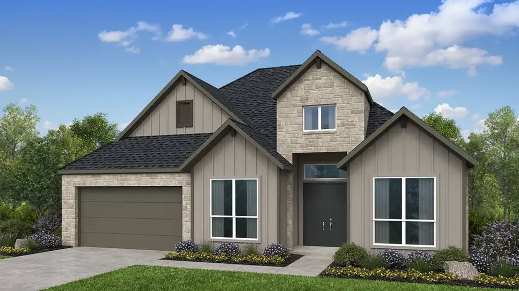 Representative exterior photo of a completed home built from the Diana by Taylor Morrison in Blue Creek Trails, Richmond, TX (Image 3).