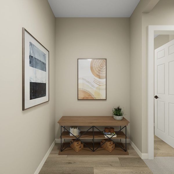 Representative furnished interior of a home built from the Artesa Plan 3515 by Tri Pointe Homes in Waterston Central, Gilbert (Image 3).