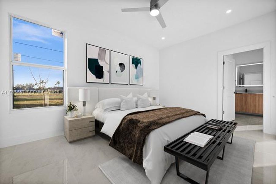 Furnished interior view inside a new home in , Cape Coral (Image 15).