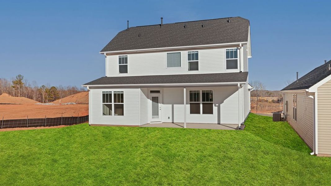 Exterior details and patio area of a home in Edgewood Estates, Greenville (Image 18).