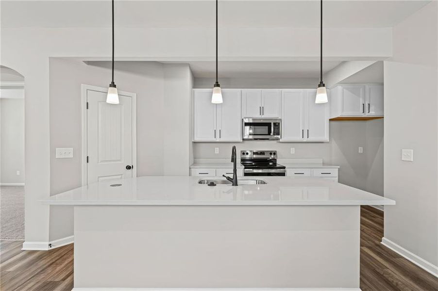 Furnished interior view inside a new home in Villas at Gold Creek, Dawsonville (Image 6). Furnished interior view inside a new home in Villas at Gold Creek, Dawsonville (Image 6).