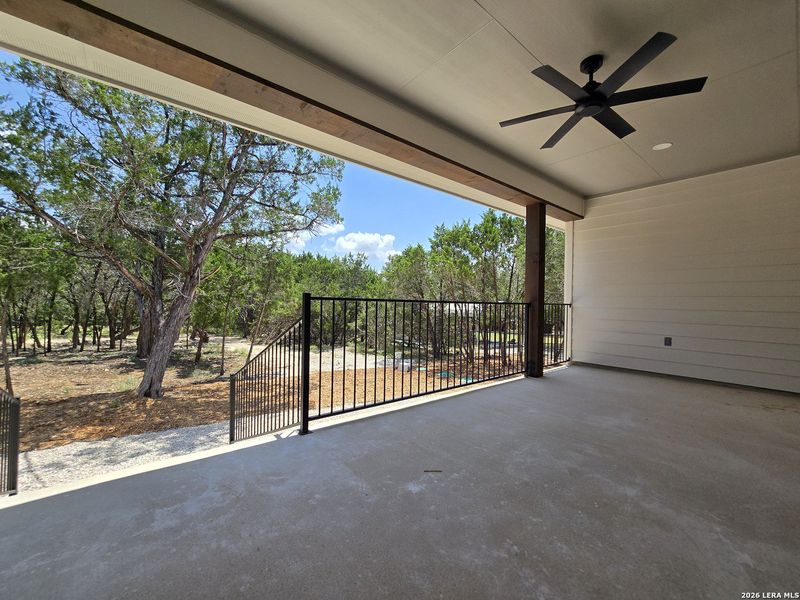 Exterior details and patio area of a home in , Canyon Lake (Image 36).