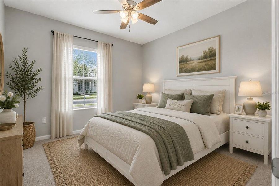 Furnished interior view inside a new home in Wellness Ridge, Clermont (Image 19). Furnished interior view inside a new home in Wellness Ridge, Clermont (Image 19).