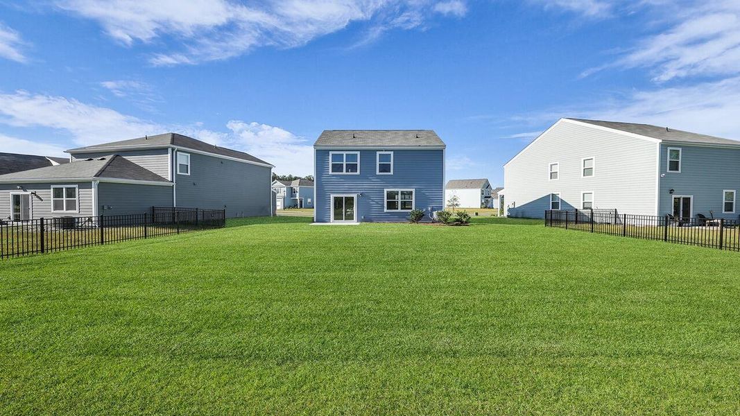 Exterior details and patio area of a home in Hillcrest, Ravenel (Image 23).