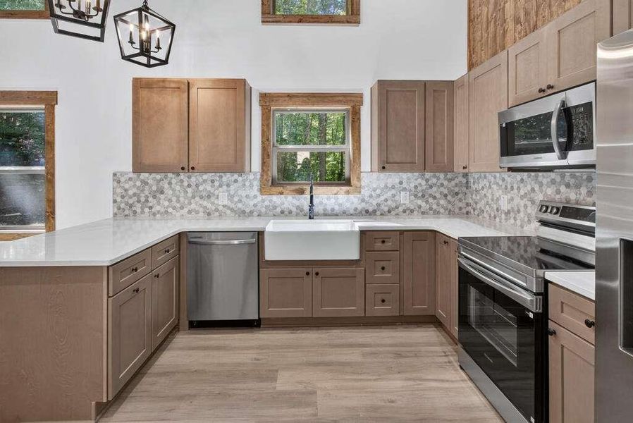 Furnished interior view inside a new home in , Morganton (Image 9).