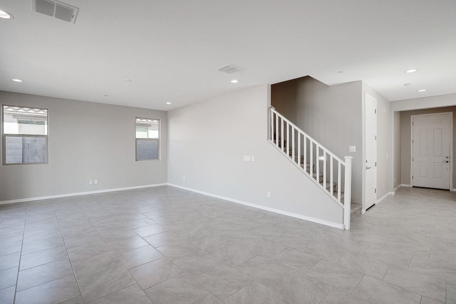 Representative unfurnished interior of a home built from the Castillo Series - Lavender by Brightland Homes in Castillo at Anderson Parc, Buckeye (Image 13). Representative unfurnished interior of a home built from the Castillo Series - Lavender by Brightland Homes in Castillo at Anderson Parc, Buckeye (Image 13).