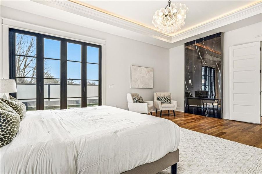 Furnished interior view inside a new home in , Atlanta (Image 17).