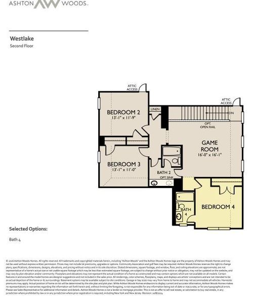 2D floor plan layout of this home in The Colony, Bastrop, TX (Image 3).